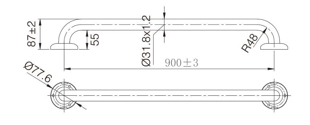 MOBI CARE 900mm Grab Rail - Image 3