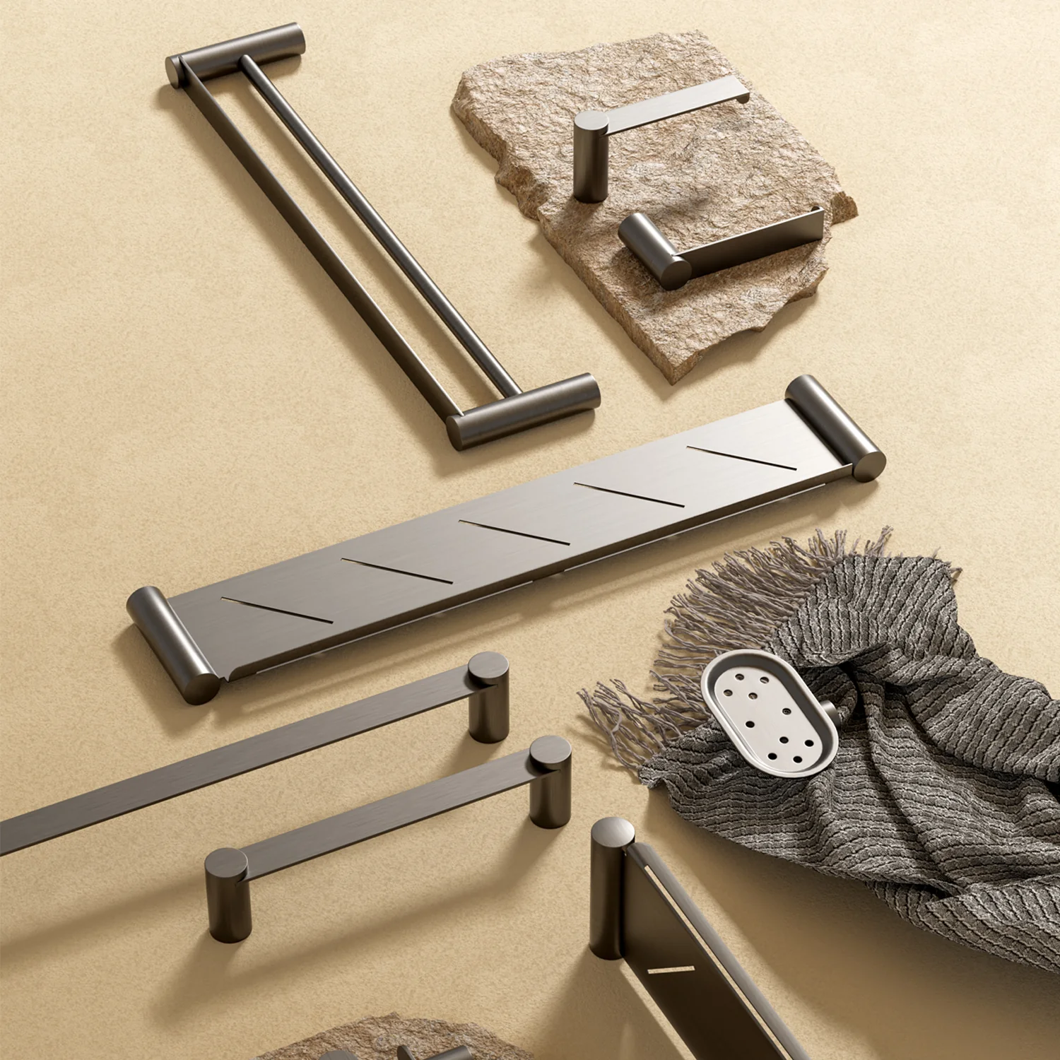 VIVO Hand Towel Rail Champagne Copper - Image 3